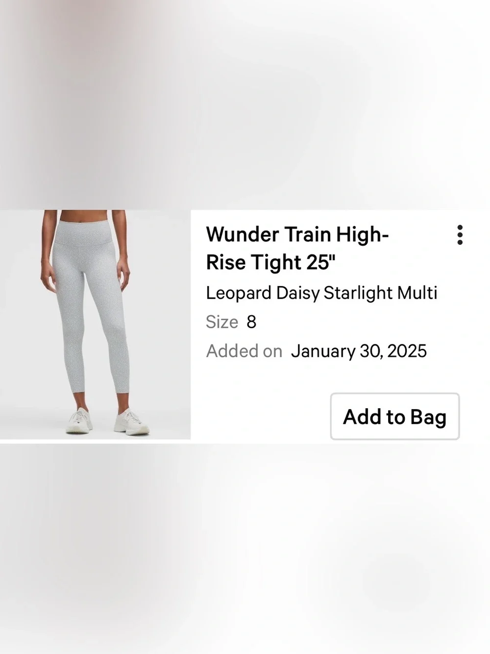 Lululemon Wunder Train leggings